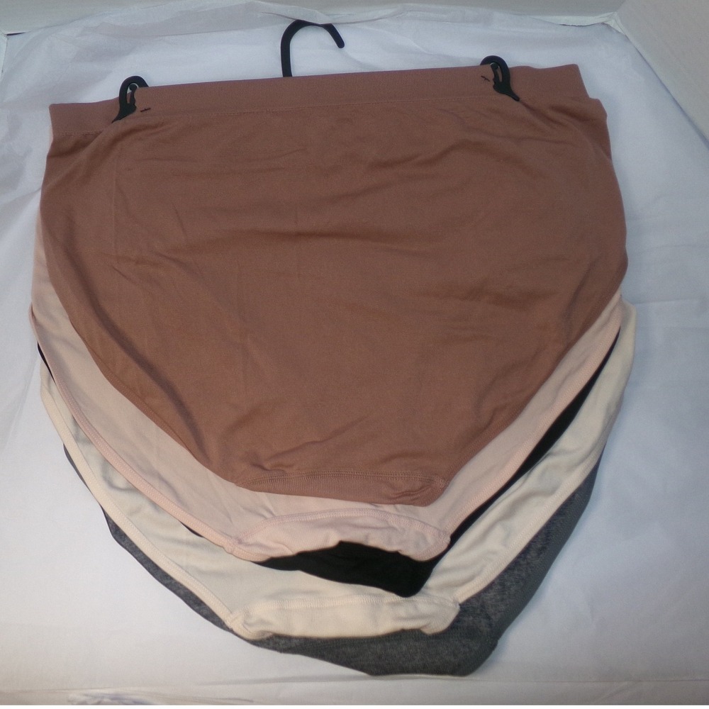Nicole Miller New York Womens 5 Pack Seamless Briefs 4-Way Stretch 3X - Picture 3 of 3